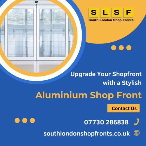 Enhance your business&#039;s appeal and security with high-quality Aluminium Shop Front from South L