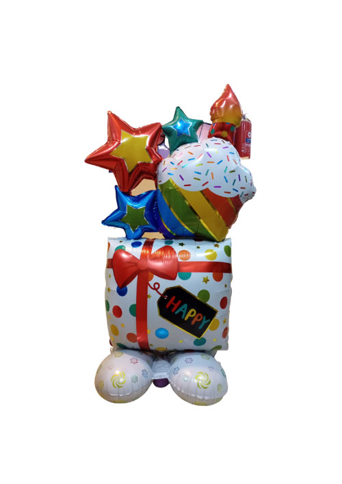 Birthday Gift Box Shape Balloon Stand