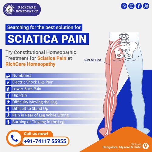 sciatica pain homeopathy treatment