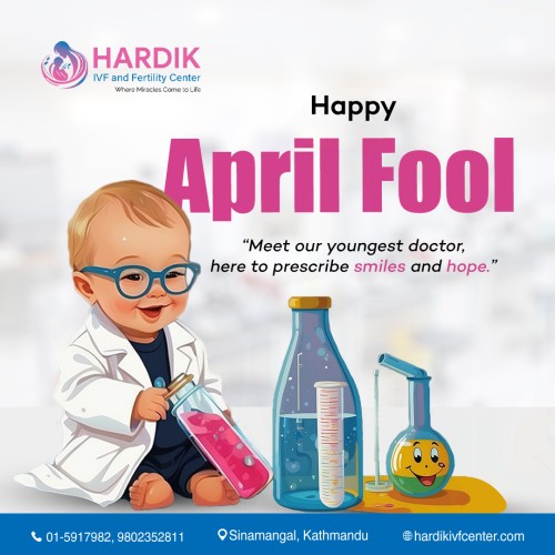 meet our youngest doctor, here to prescribe smiles and hope happy april fool