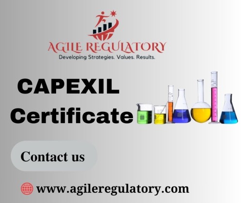 CAPEXIL Certificate, Process fee and Documentation for chemicals