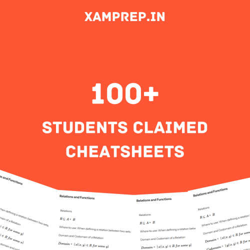 100+students claimed cheatsheets