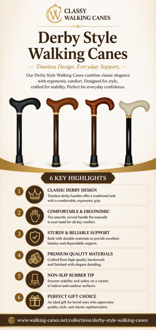 Derby Style Walking Canes